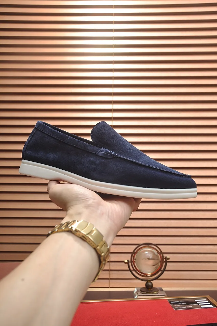 Men's shoes 💰400💶[𝐥𝐨𝐫𝐨 𝐏𝐢𝐚𝐧𝐚] [Couple model] High-end quality, affordable price, LP classic loafers, Italian treasure brand, the only brand that can match Hermès! Only after wearing it do we know that we can’t live up to our feet. Women’s code: 35-40 (customized sizes 34, 41, 42 are non-returnable) Men’s code: 38-44 (customized 45, 46, 47, 48 are non-refundable) Fabric: Customized imported cashmere Lining: Customized imported fetal cowhide Foot: Imported benzene-dyed calfskin Outsole: Exclusive original glass rubber outsole